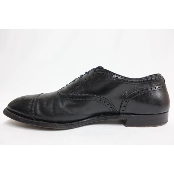 ALDEN Men Dress Shoe 909 Brogued Black 12 A/C Narrow 11.5UK/46EU Cap-Toe Oxfords main image 9